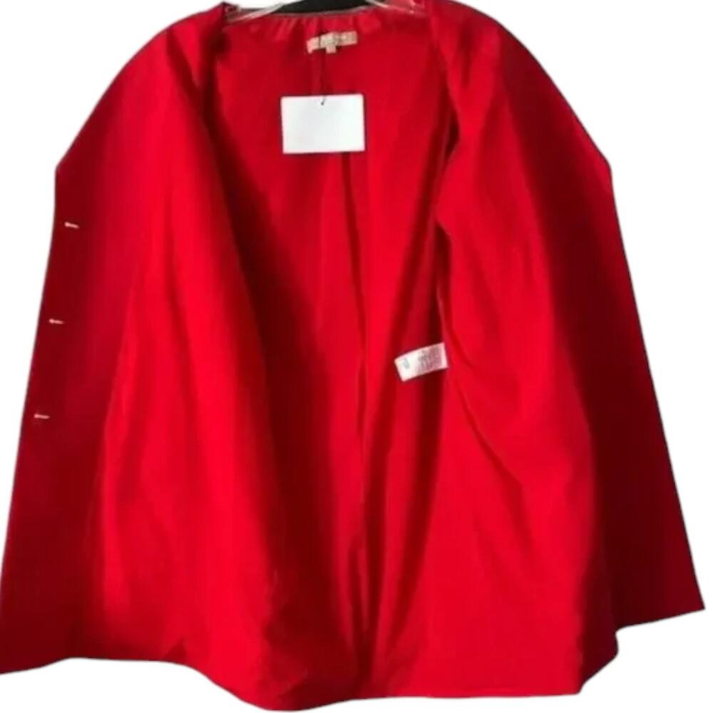 Michael Kors Red Peacoat Made in Italy, XS /US2 - Picture 8 of 14